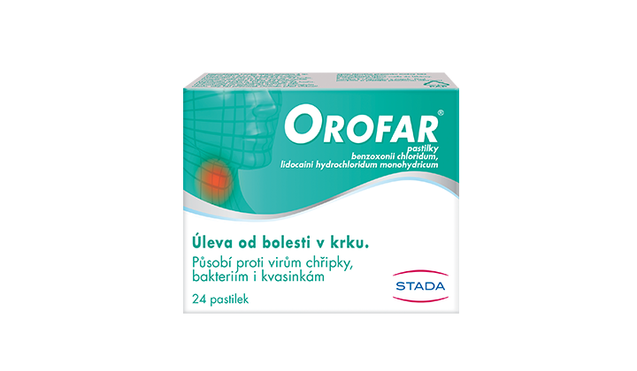 Úleva od bolesti v krku